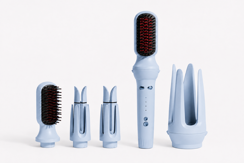 LuxeAir™ 5-in-1 Warmluft-Styler – Volumen, Glätte & Locken in einem Gerät